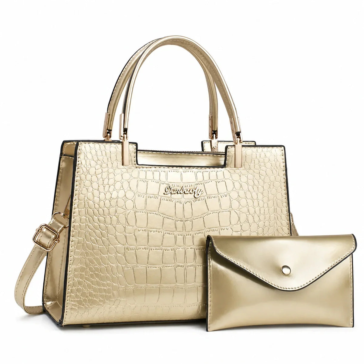 Leather Handbag and Wallet Set - Aura