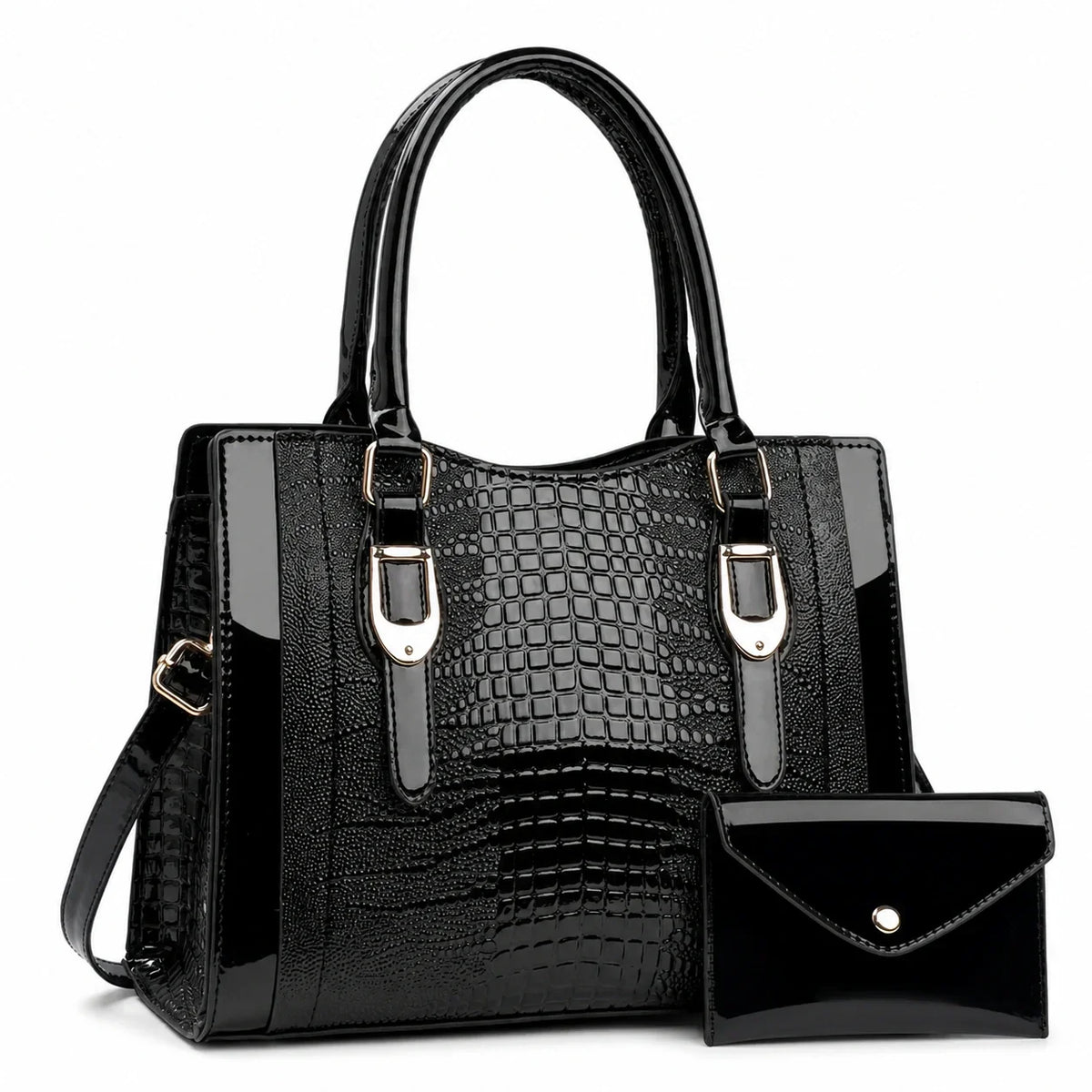 Leather Shoulder Bag Set - Vela