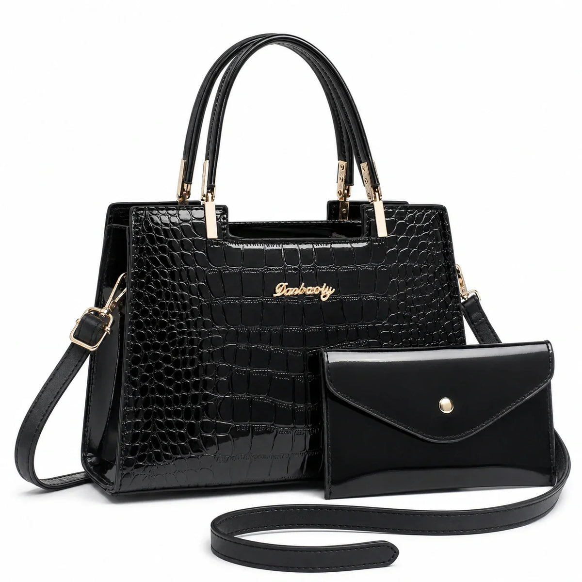 Leather Handbag and Wallet Set - Aura