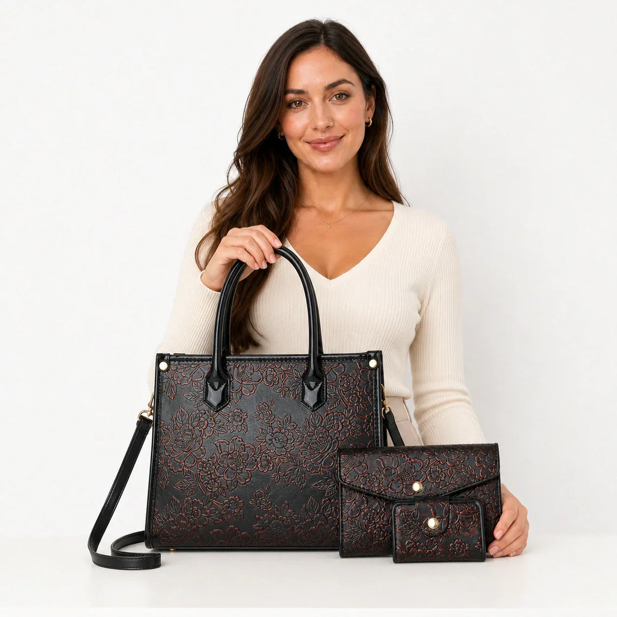 Embossed Leather Set - Vela