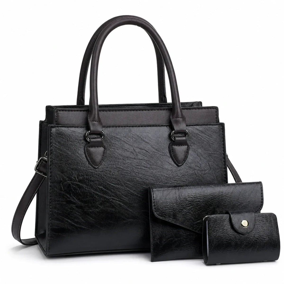 Leather Crossbody Set - Vela